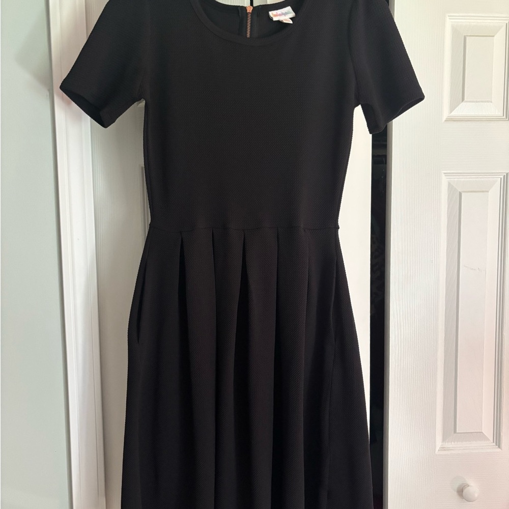 LuLaRoe Black Textured Dress